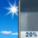 Today: Sunny then Slight Chance Rain Showers