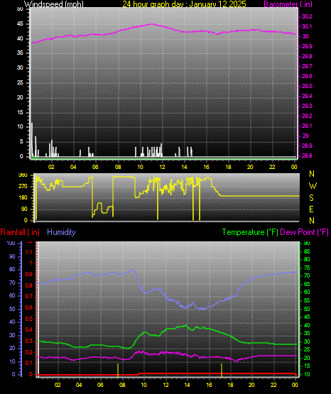 24 Hour Graph for Day 12