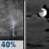 Tonight: A chance of showers and thunderstorms before 8pm. Mostly cloudy, with a low around 62. North wind 2 to 6 mph. Chance of precipitation is 40%. New rainfall amounts between a tenth and quarter of an inch possible. Tonight: Chance Showers And Thunderstorms then Mostly Cloudy