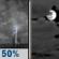 Tonight: A chance of showers and thunderstorms before midnight. Mostly cloudy, with a low around 69. Southeast wind 1 to 5 mph. Chance of precipitation is 50%. New rainfall amounts less than a tenth of an inch possible. Tonight: Chance Showers And Thunderstorms then Mostly Cloudy