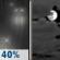Tonight: Chance Light Rain then Mostly Cloudy