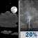 Tonight: Patchy fog between midnight and 3am, then patchy fog and a slight chance of showers and thunderstorms between 3am and 5am. Partly cloudy, with a low around 70. South wind 1 to 7 mph. Chance of precipitation is 20%. New rainfall amounts between a tenth and quarter of an inch possible. Tonight: Partly Cloudy then Patchy Fog