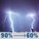 Tonight: Showers and thunderstorms before 4am. Mostly cloudy, with a low around 70. Southwest wind 2 to 7 mph. Chance of precipitation is 90%. New rainfall amounts between 1 and 2 inches possible. Tonight: Showers And Thunderstorms