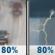 Thursday: Rain and areas of fog before 9am, then areas of fog and a chance of rain between 9am and 11am, then rain likely and patchy fog between 11am and 4pm, then rain and a slight chance of thunderstorms. Cloudy, with a high near 57. Southeast wind 1 to 5 mph. Chance of precipitation is 80%. New rainfall amounts between a quarter and half of an inch possible. Thursday: Rain
